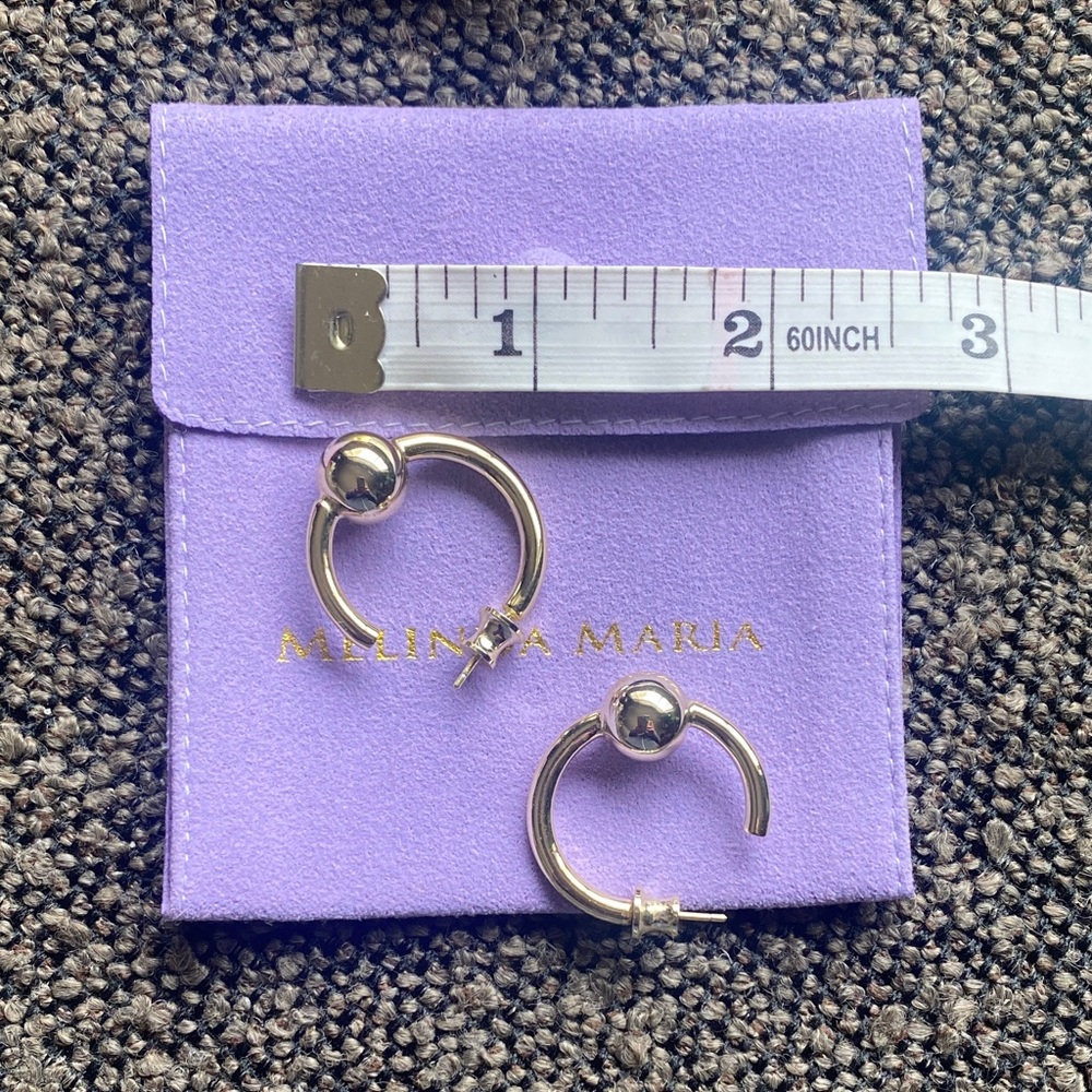 Melinda Maria Gold Hoop Earrings
